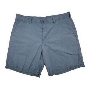 Columbia Shorts Mens 40W 10L Blue 100% Cotton‎ 9.5" Chino Worn Once
